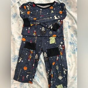 Little Sleepies Nightmare Before Christmas Pajamas Set SZ 5/6